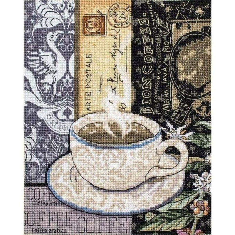 Letistitch Lion Coffee C Counted Cross Stitch Kit  |   Cross Stitch & Embroidery Cross Stitch & Embroidery Cross Stitch & Embroidery