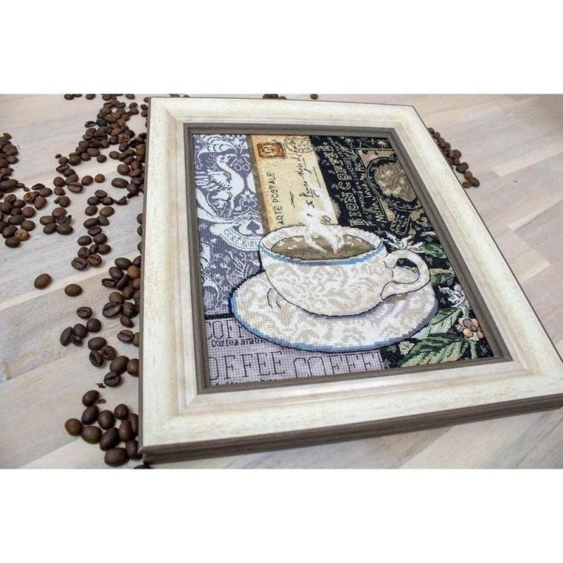 Letistitch Lion Coffee C Counted Cross Stitch Kit  |   Cross Stitch & Embroidery Cross Stitch & Embroidery Cross Stitch & Embroidery