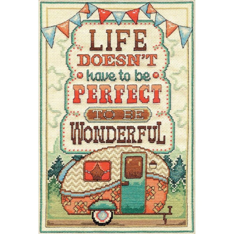 Life is Wonderful Counted Cross Stitch Kit  |   Cross Stitch & Embroidery Cross Stitch & Embroidery Cross Stitch & Embroidery