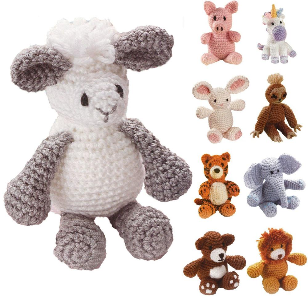 Little Crochet Friend Animals Crochet Kit, Lamb, 8″, Complete Crochet kit, Learn to Crochet Animal Starter kit for All Ages, Includes Instructions, DIY amigurumi Crochet Kits  |   Crochet Supplies Crochet Supplies Crochet Supplies