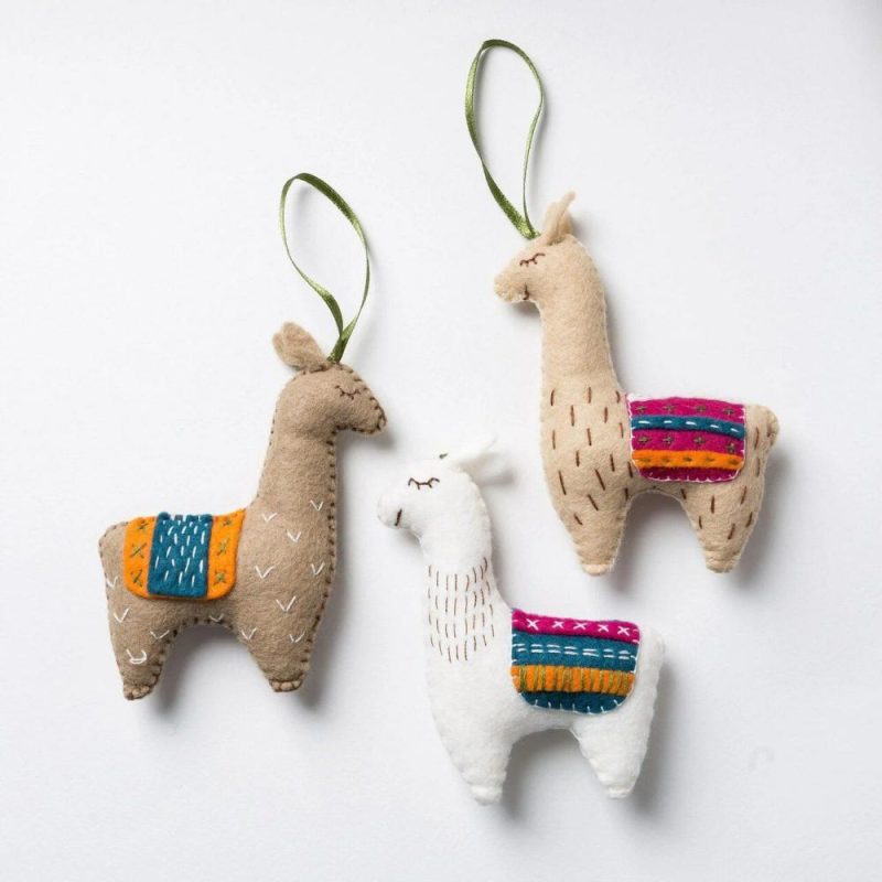 Llamas from Felt Craft Kit LLAMA3F  |   Felting Felting Felting