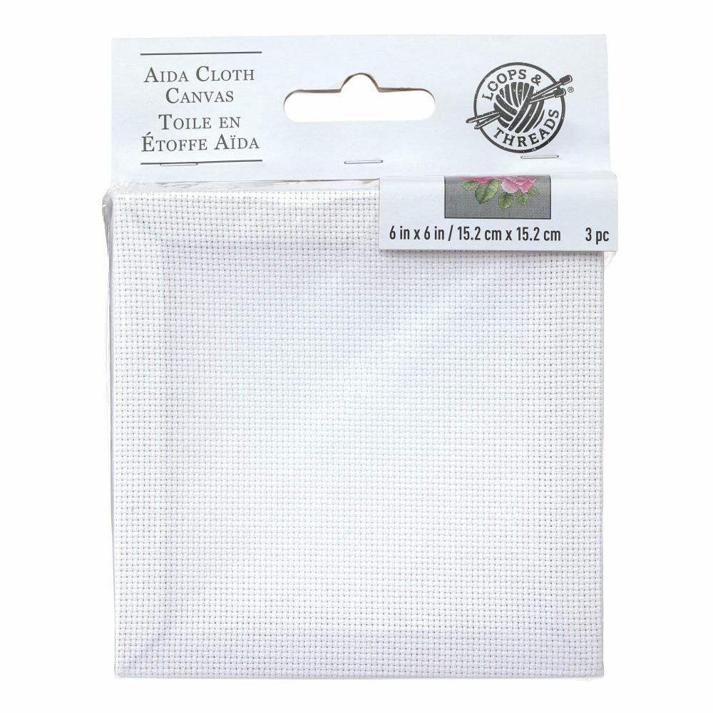 Loops & Threads® Aida Cloth Canvas White |   Cloth & Canvas Cloth & Canvas Cloth & Canvas