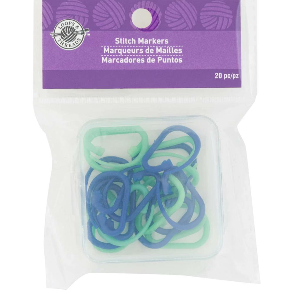 Loops & Threads® Carabiner Stitch Markers, 20ct.  |   Stitch Markers Knitting & Crochet Stitch Markers