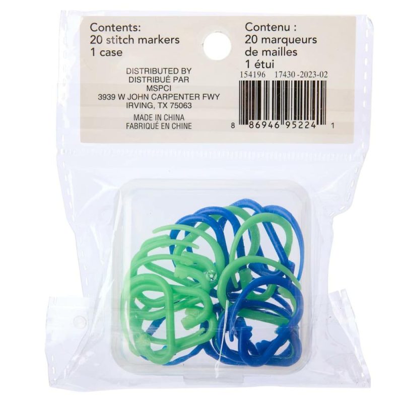 Loops & Threads® Carabiner Stitch Markers, 20ct.  |   Stitch Markers Knitting & Crochet Stitch Markers