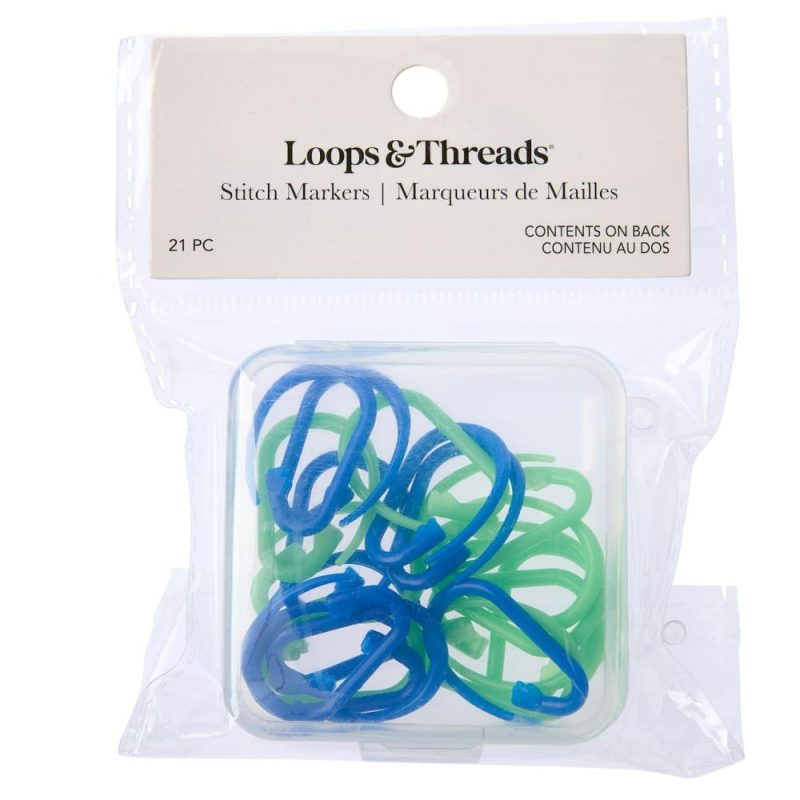 Loops & Threads® Carabiner Stitch Markers, 20ct.  |   Stitch Markers Knitting & Crochet Stitch Markers