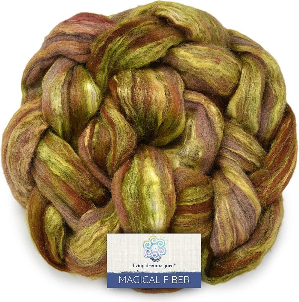 Magical Silk Merino Fiber. Hand Dyed Roving for Spinning & Felting.  |   Felting Felting Felting