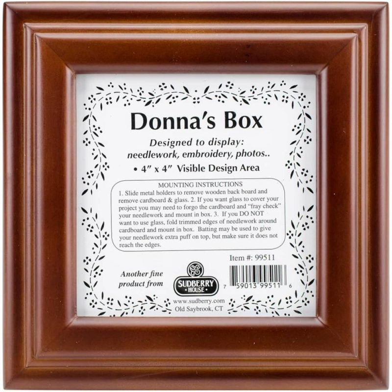 Mahogany Donna’s Square Box  |   Hoops & Frames Hoops & Frames Hoops & Frames