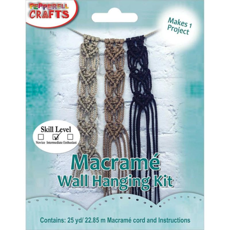 Mini Macramé Hanging Heart Kit  |   Macrame Macrame Macrame