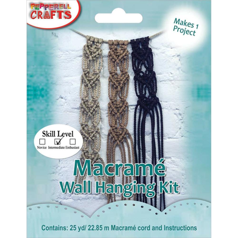 Mini Macramé Hanging Heart Kit  |   Macrame Macrame Macrame