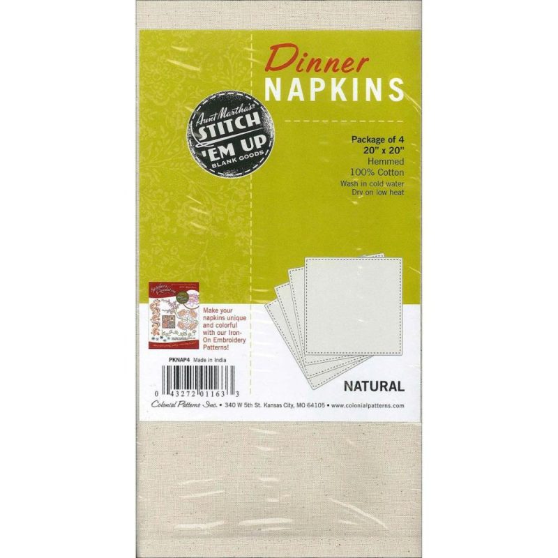 Natural Napkin, 4ct.  |   Cloth & Canvas Cloth & Canvas Cloth & Canvas