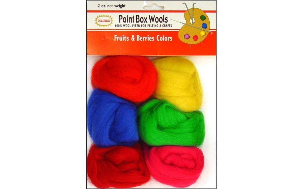 Ndl Paint Box Wools Fruits Berries 6pc  |   Felting Felting Felting