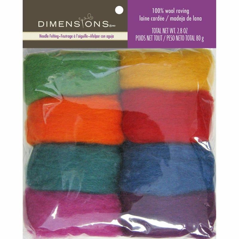 Needle Felting Wool Rovings, Rainbow  |   Felting Felting Felting