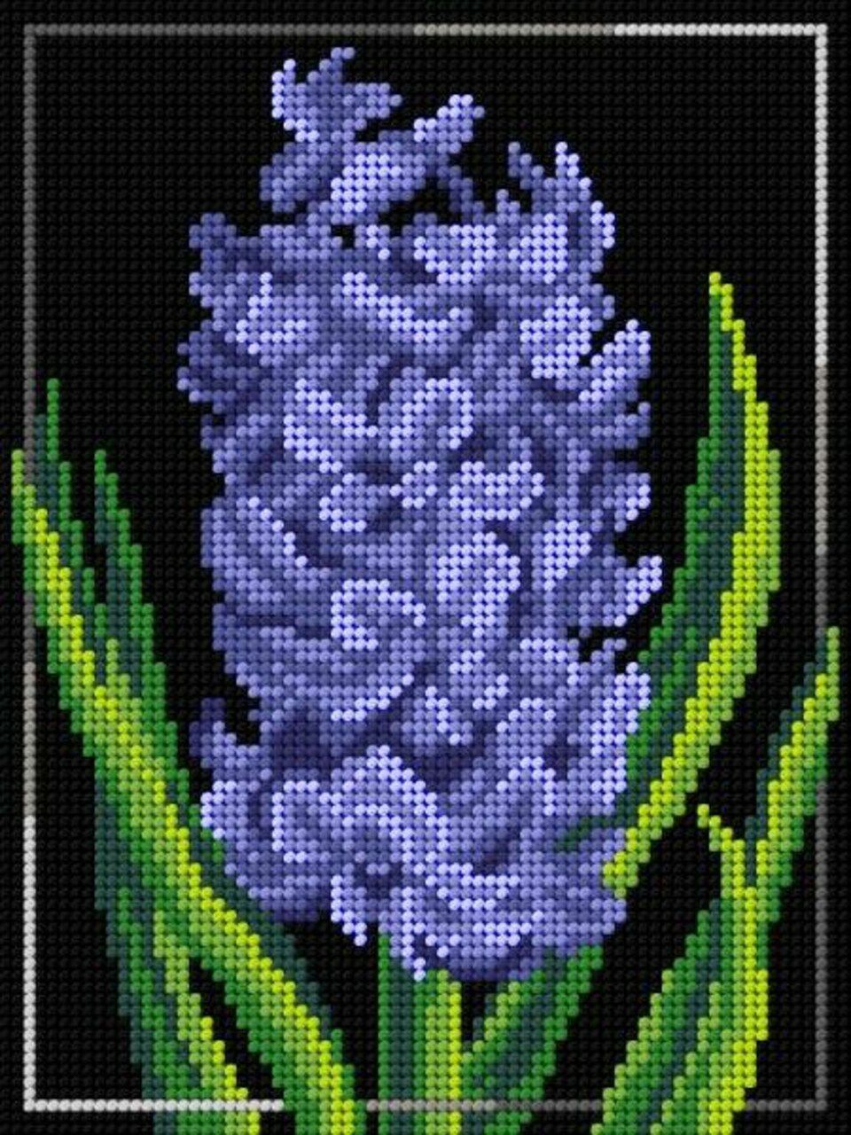 Needlepoint canvas for halfstitch without yarn Hyacinth 3052F – Printed Tapestry Canvas  |   Needlepoint Needlepoint Needlepoint