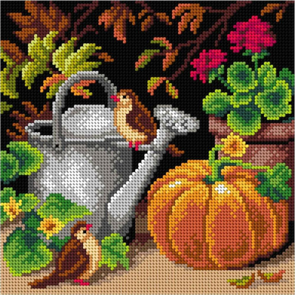 Needlepoint Canvas For Halfstitch Without Yarn In The Garden – Printed Tapestry Canvas  |   Needlepoint Needlepoint Needlepoint