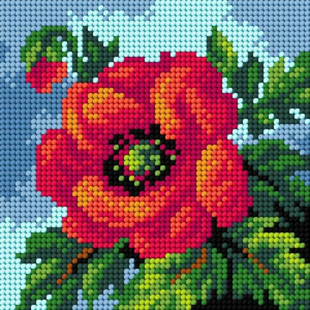 Needlepoint canvas for halfstitch without yarn Poppy 2755D – Printed Tapestry Canvas  |   Needlepoint Needlepoint Needlepoint