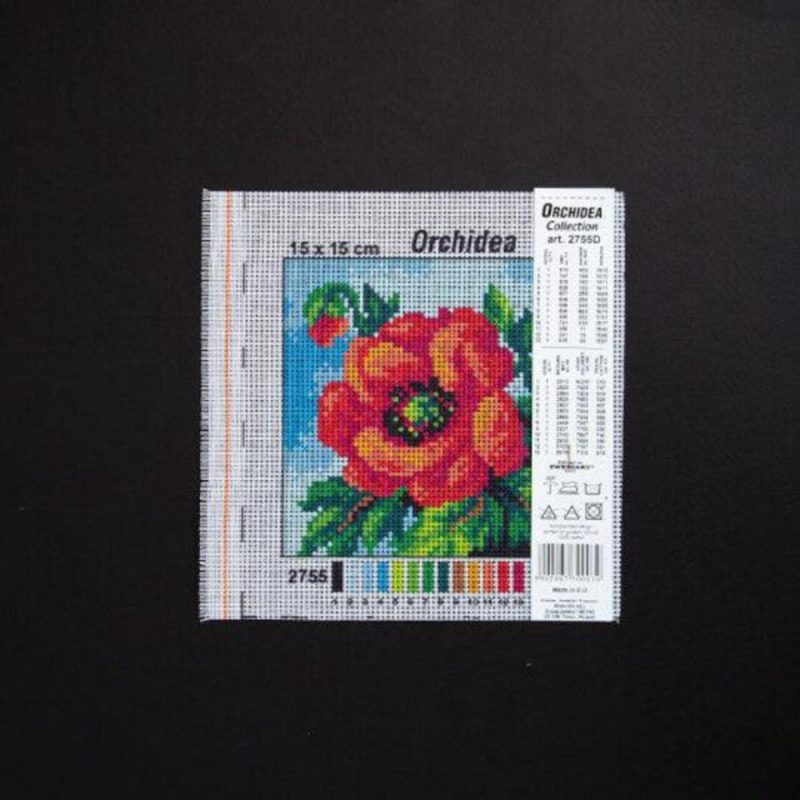 Needlepoint canvas for halfstitch without yarn Poppy 2755D – Printed Tapestry Canvas  |   Needlepoint Needlepoint Needlepoint