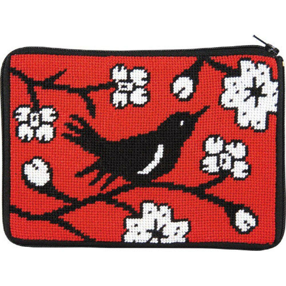 Needlepoint Purse/Cosmetic Case Kit – SZ595 Blackbird Multicolor |   Needlepoint Needlepoint Multicolor