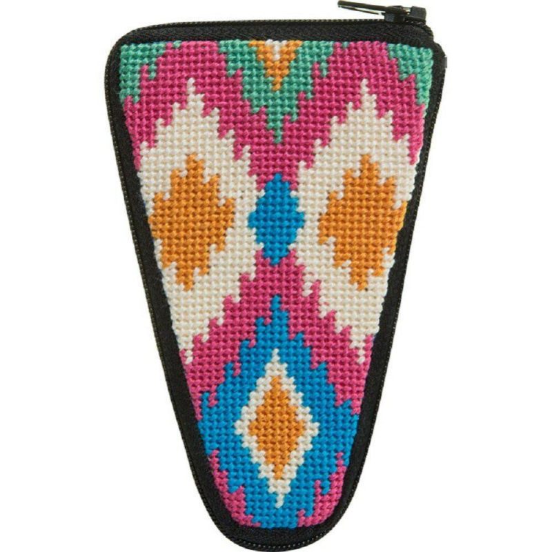 Needlepoint Scissor Case Kit – SZ929 Ikat Multicolor |   Needlepoint Needlepoint Multicolor