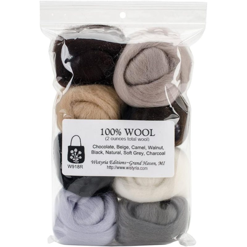 Neutrals Wool Roving Rolls, 2oz.  |   Felting Felting Felting