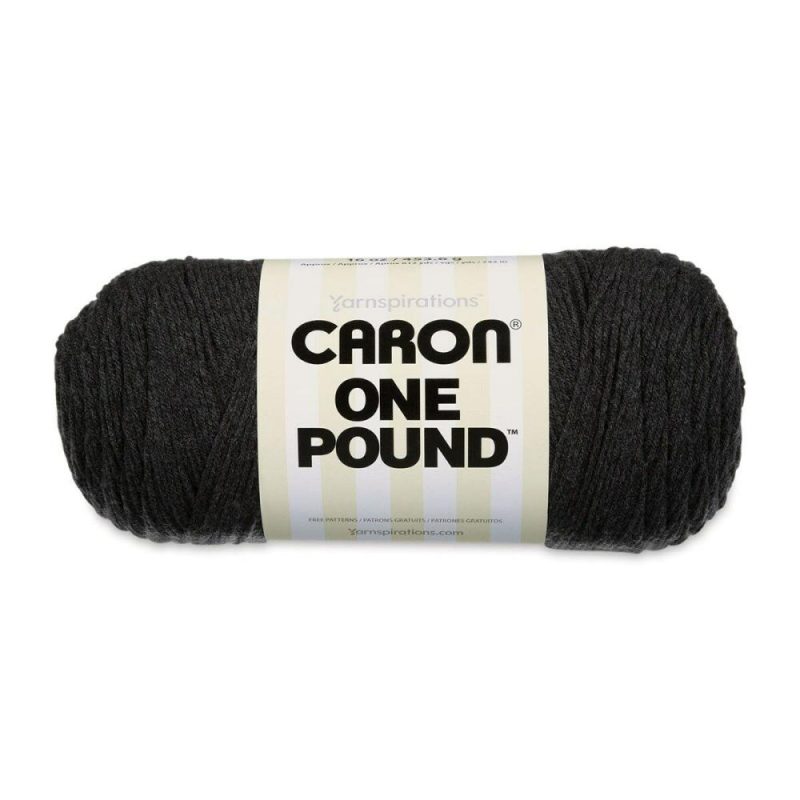 One Pound Acrylic Yarn – 1 lb, 4-Ply, Dark Grey Mix Grey |   Basic Yarn Basic Yarn Basic Yarn