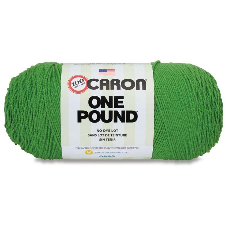 One Pound Acrylic Yarn – 1 lb, 4-Ply, Grass Green Green |   Basic Yarn Basic Yarn Basic Yarn