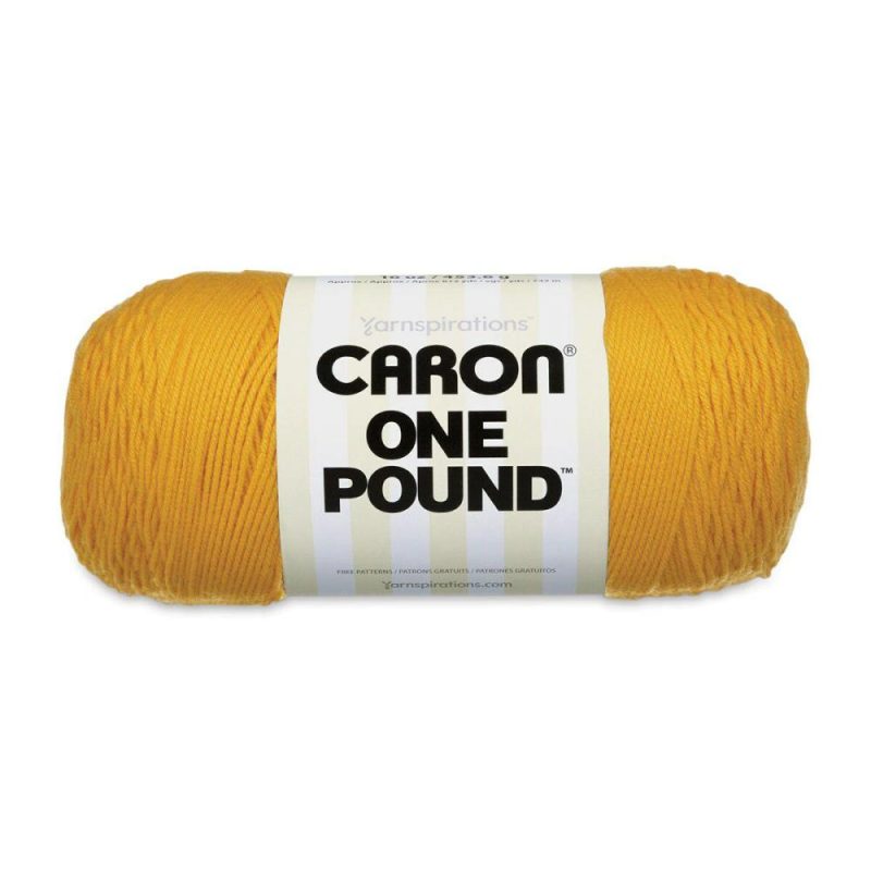 One Pound Acrylic Yarn – 1 lb, 4-Ply, Sunflower Yellow |   Basic Yarn Basic Yarn Basic Yarn