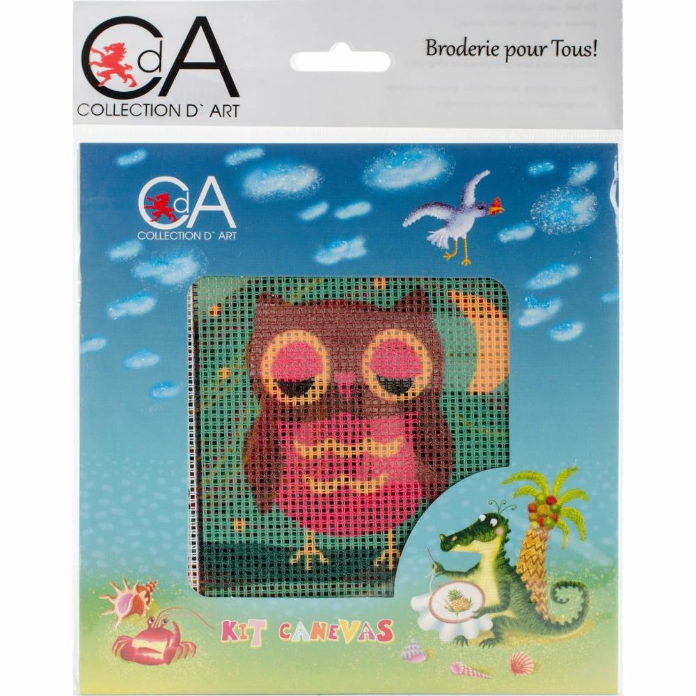 Owlet I Stamped Needlepoint Kit  |   Needlepoint Needlepoint Needlepoint