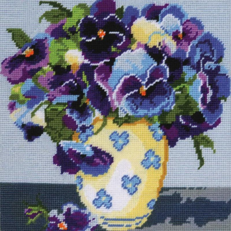 Pansies Needlepoint Kit  |   Needlepoint Needlepoint Needlepoint