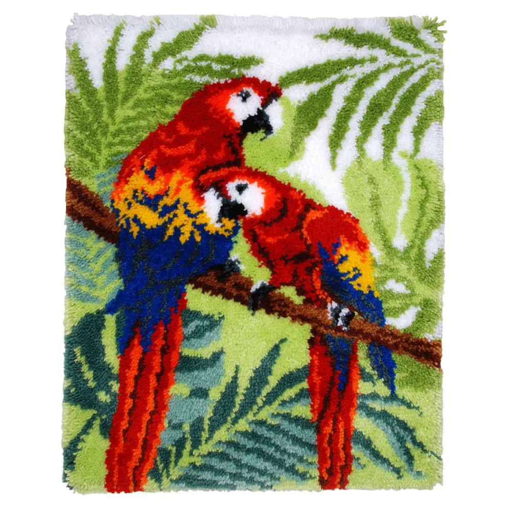 Parrots Latch Hook Kit Multicolor |   Latch Hook Latch Hook Latch Hook