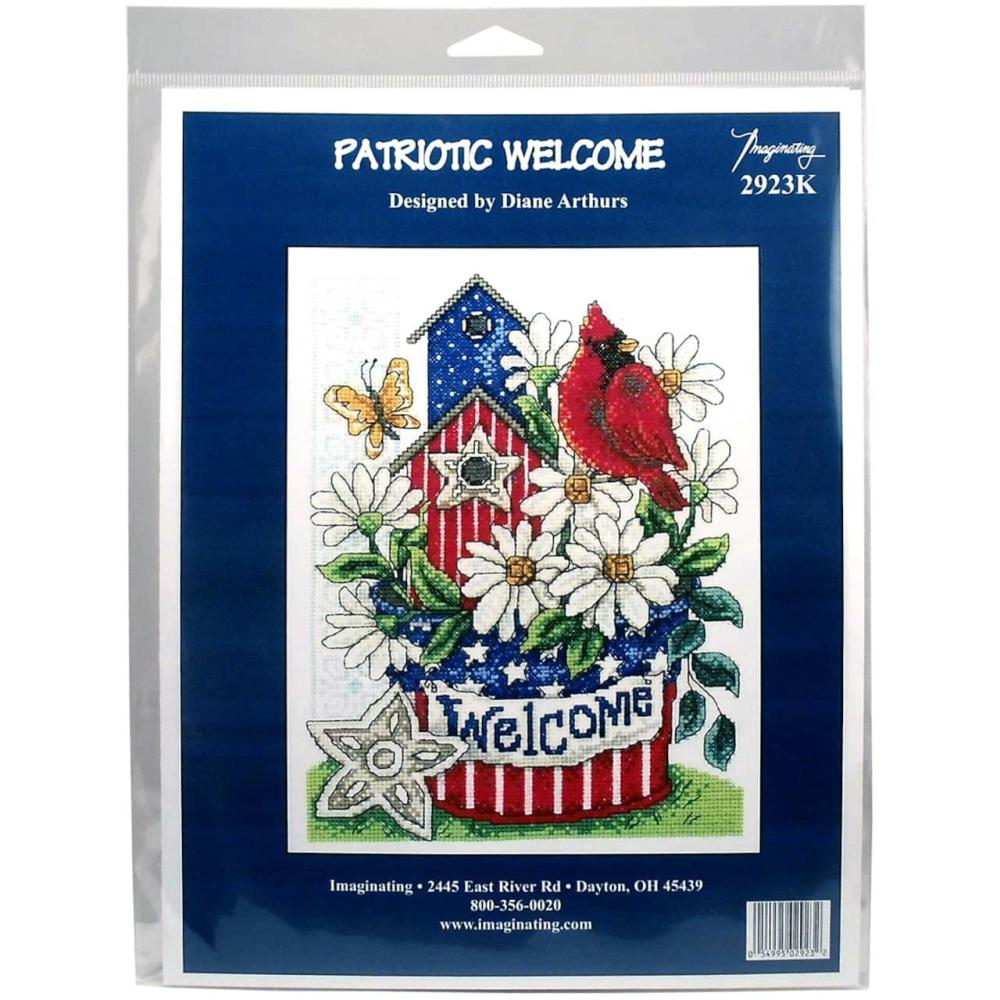 Patriotic Welcome Counted Cross Stitch Kit  |   Cross Stitch & Embroidery Cross Stitch & Embroidery Cross Stitch & Embroidery