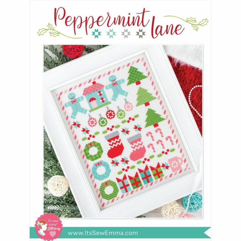 Peppermint Lane Cross Stitch Pattern  |   Cross Stitch & Embroidery Cross Stitch & Embroidery Cross Stitch & Embroidery