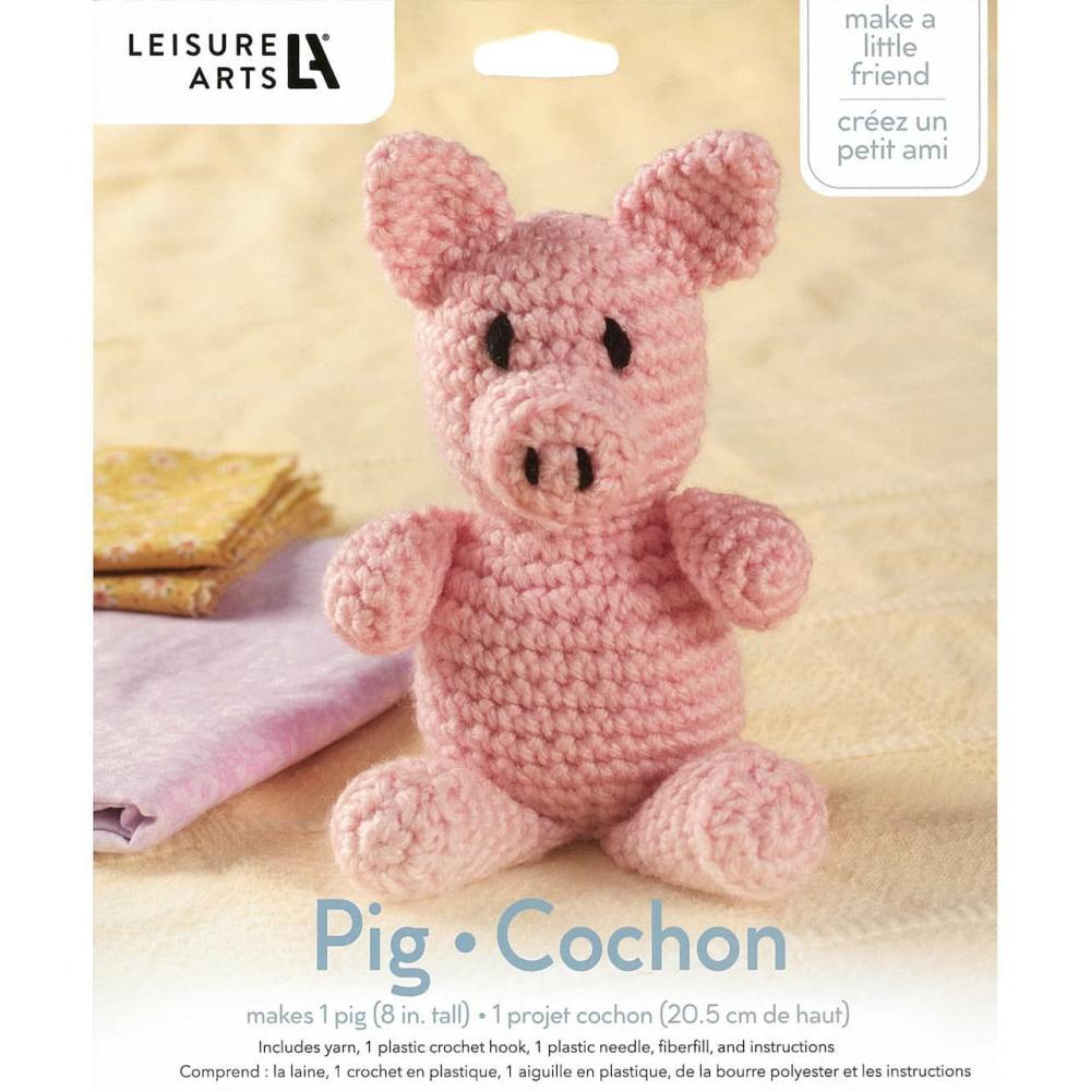 Pig Crochet Friend Kit  |   Crochet Supplies Crochet Supplies Crochet Supplies