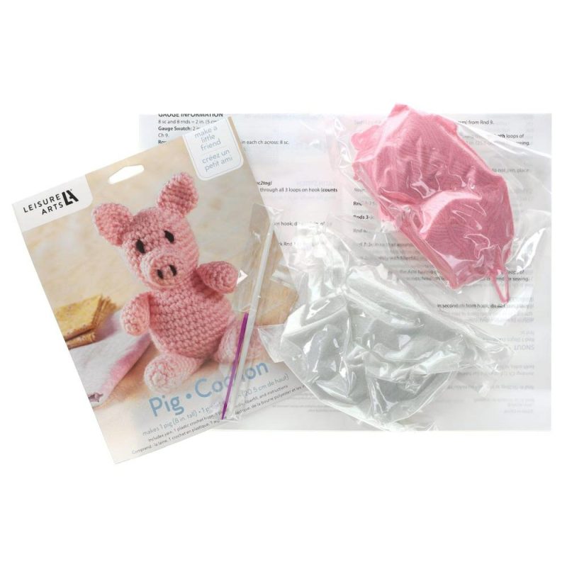 Pig Crochet Friend Kit  |   Crochet Supplies Crochet Supplies Crochet Supplies