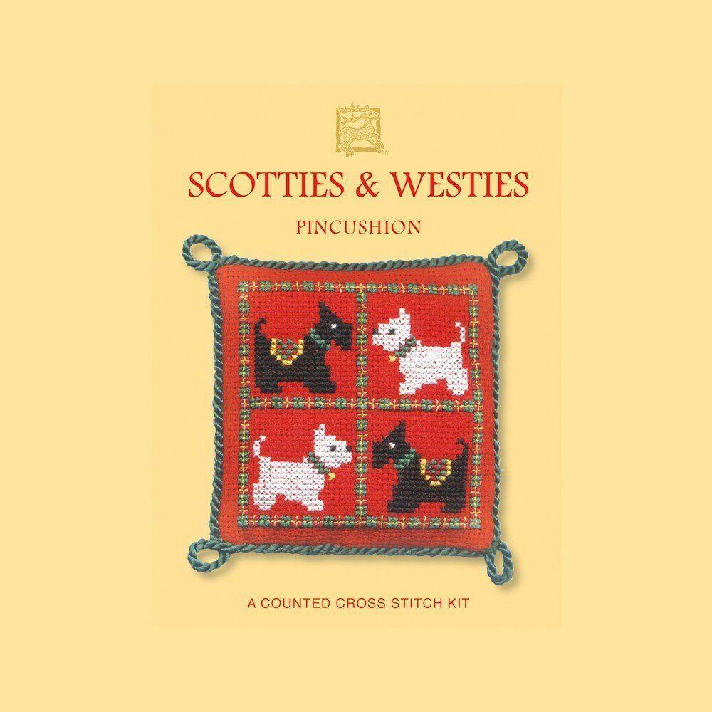 Pincushion Counted Cross Stitch Kit – Scotties & Westies Multicolor |   Cross Stitch & Embroidery Cross Stitch & Embroidery Cross Stitch & Embroidery