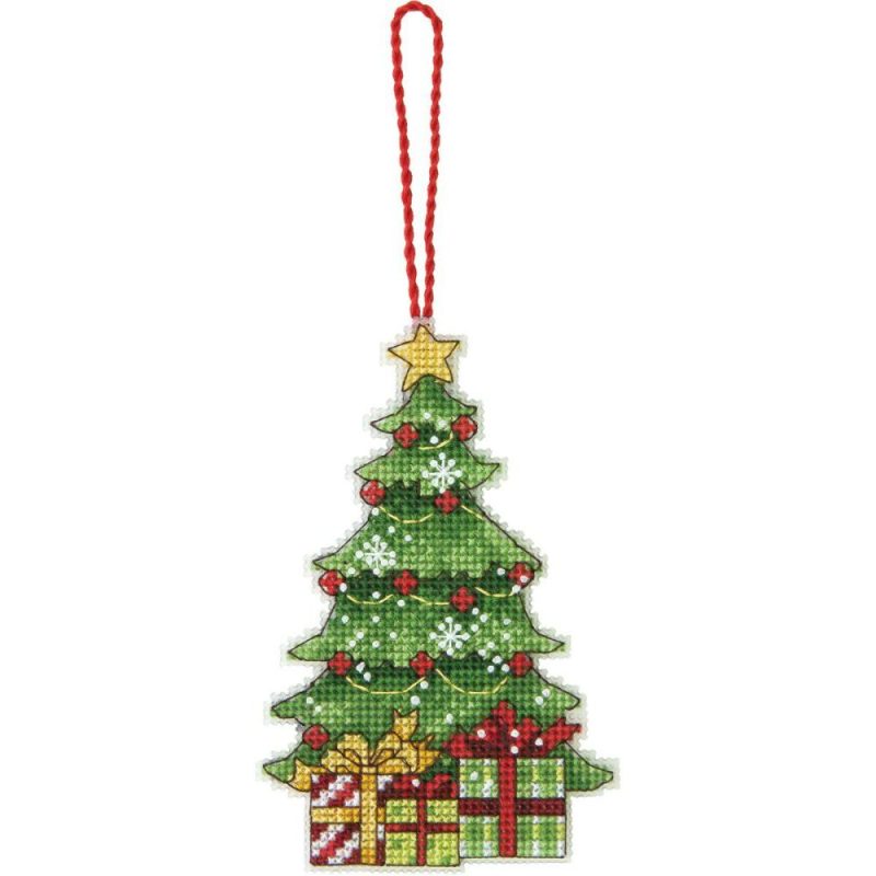 Plastic Canvas Ornament Kit 3″X4.75″-Tree (14 Count)  |   Cloth & Canvas Cloth & Canvas Cloth & Canvas