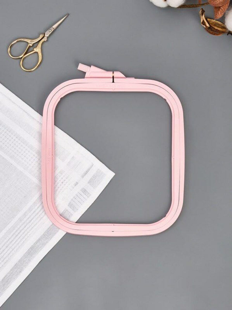 Plastic Square Hoop 170-13 Pastel Pink  |   Hoops & Frames Hoops & Frames Hoops & Frames