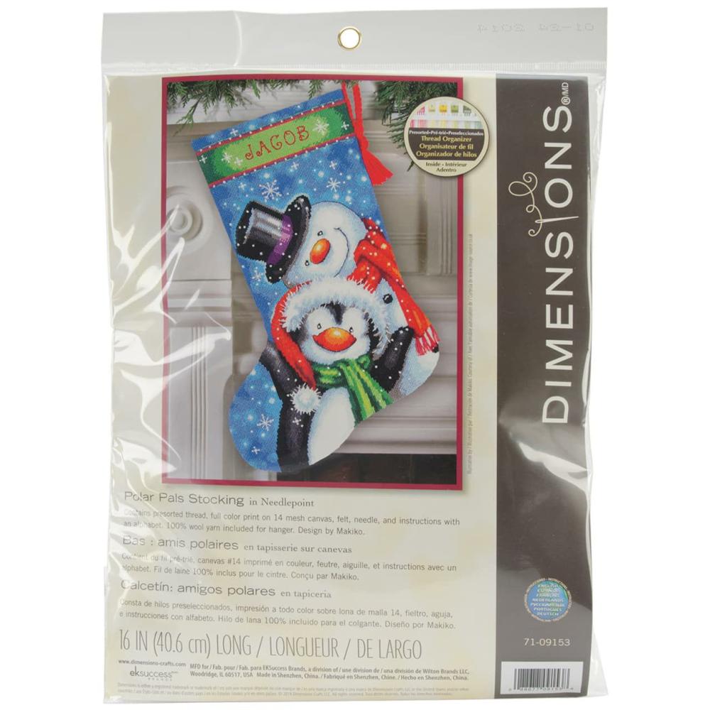 Polar Pals Stocking Needlepoint Kit  |   Needlepoint Needlepoint Needlepoint