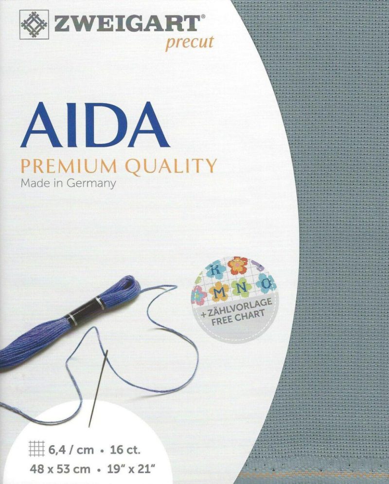 Precut Aida 3251/594 Misty Blue  |   Cloth & Canvas Cloth & Canvas Cloth & Canvas