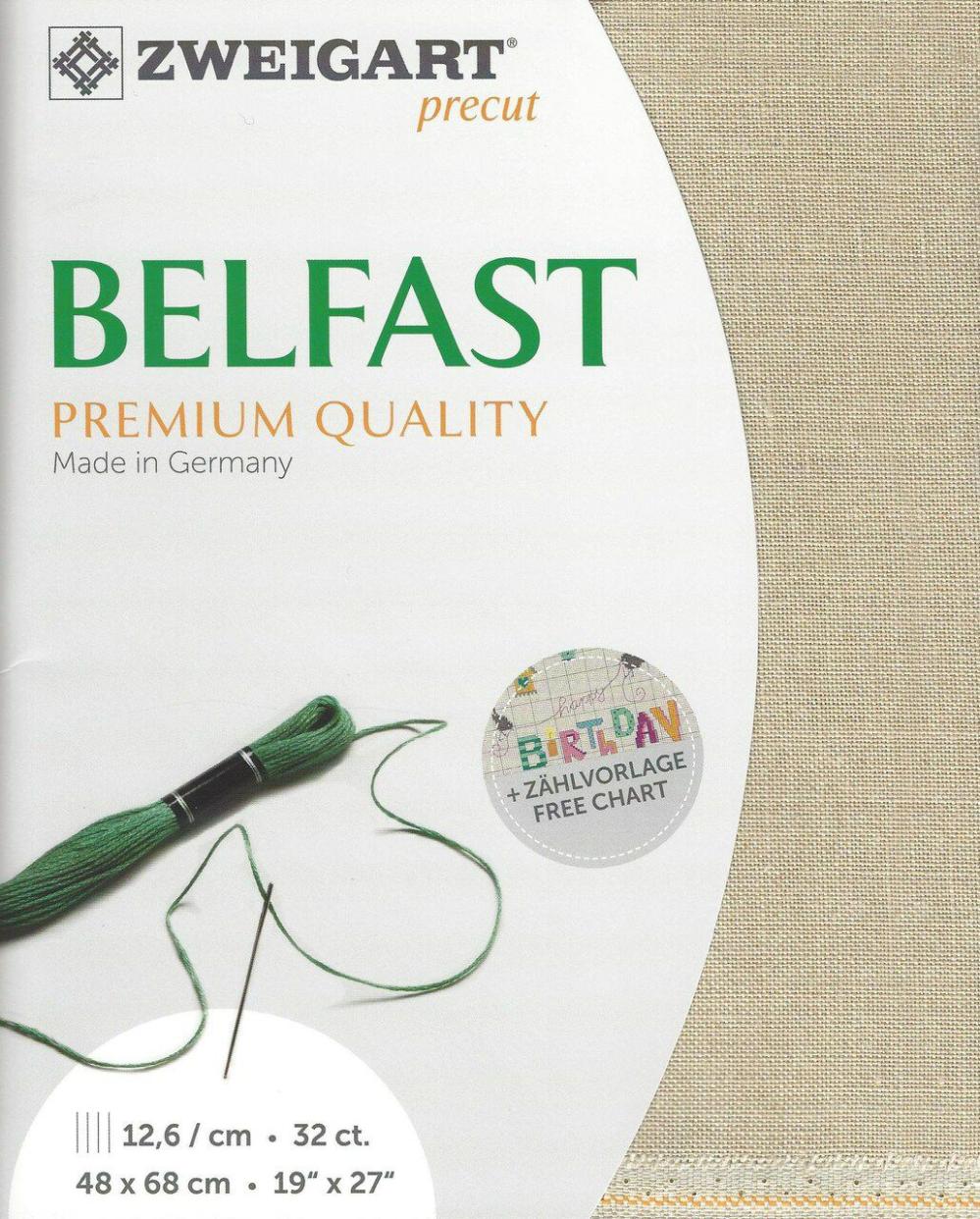 Precut  Belfast 32 count Flax 3609/52  |   Cloth & Canvas Cloth & Canvas Cloth & Canvas