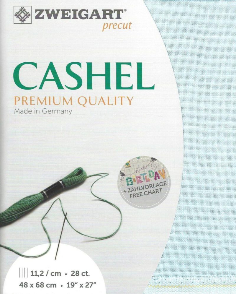 Precut Cashel 28 count Ice Blue 3281/562  |   Cloth & Canvas Cloth & Canvas