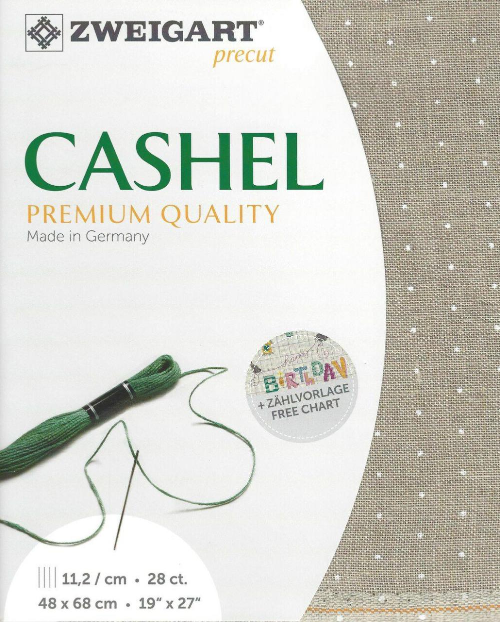 Precut Cashel Mini Dots 28 count Linen with White Mini Dots 3281/1399  |   Cloth & Canvas Cloth & Canvas Cloth & Canvas