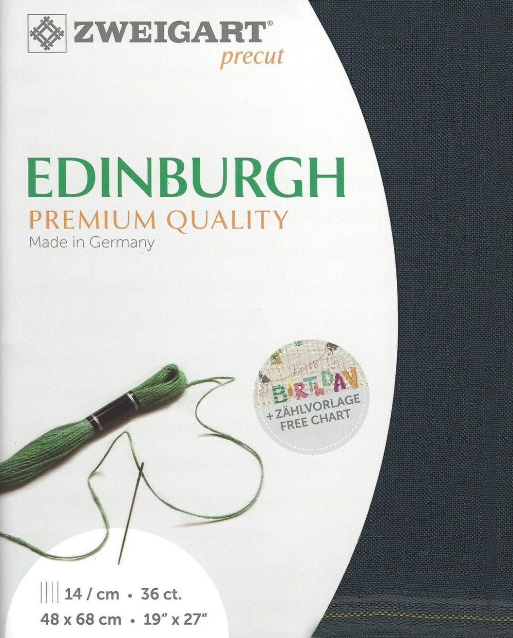 Precut  Edinburgh 36 count Charcoal Gray 3217/7026  |   Cloth & Canvas Cloth & Canvas Cloth & Canvas