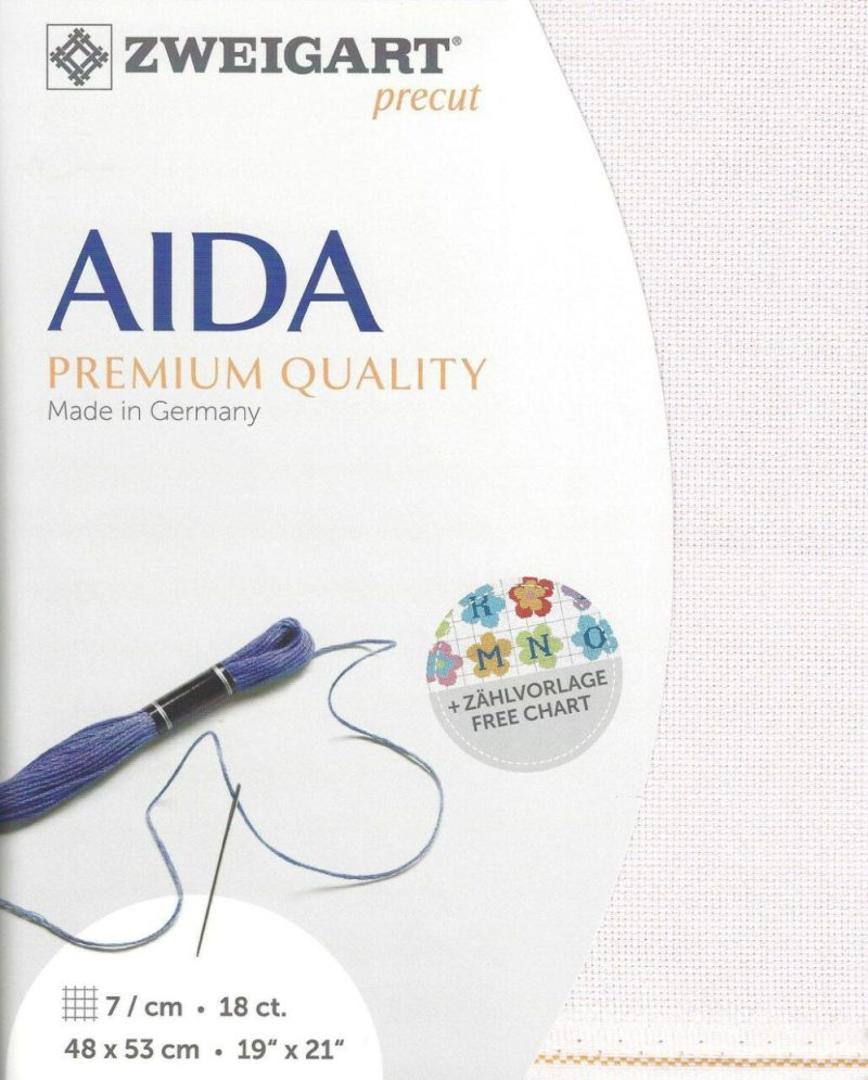 Precut Fein-Aida 18 count Dusty Rose 3793/443  |   Cloth & Canvas Cloth & Canvas Cloth & Canvas