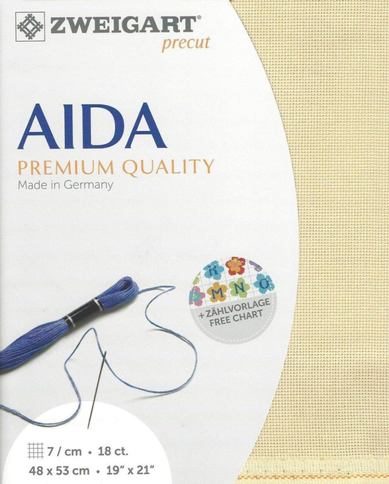 Precut Fein-Aida 18 ct. 3793/13 Beige  |   Cloth & Canvas Cloth & Canvas Cloth & Canvas