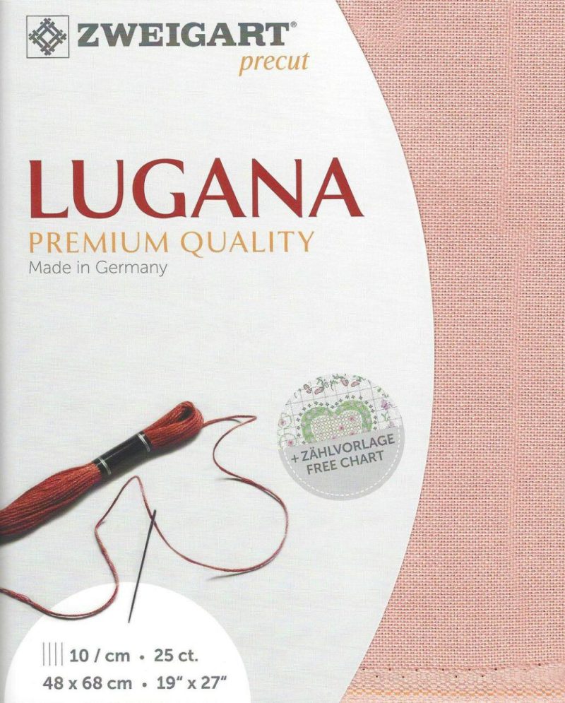 Precut Lugana 25 count Ash Rose 3835/403  |   Cloth & Canvas Cloth & Canvas Cloth & Canvas