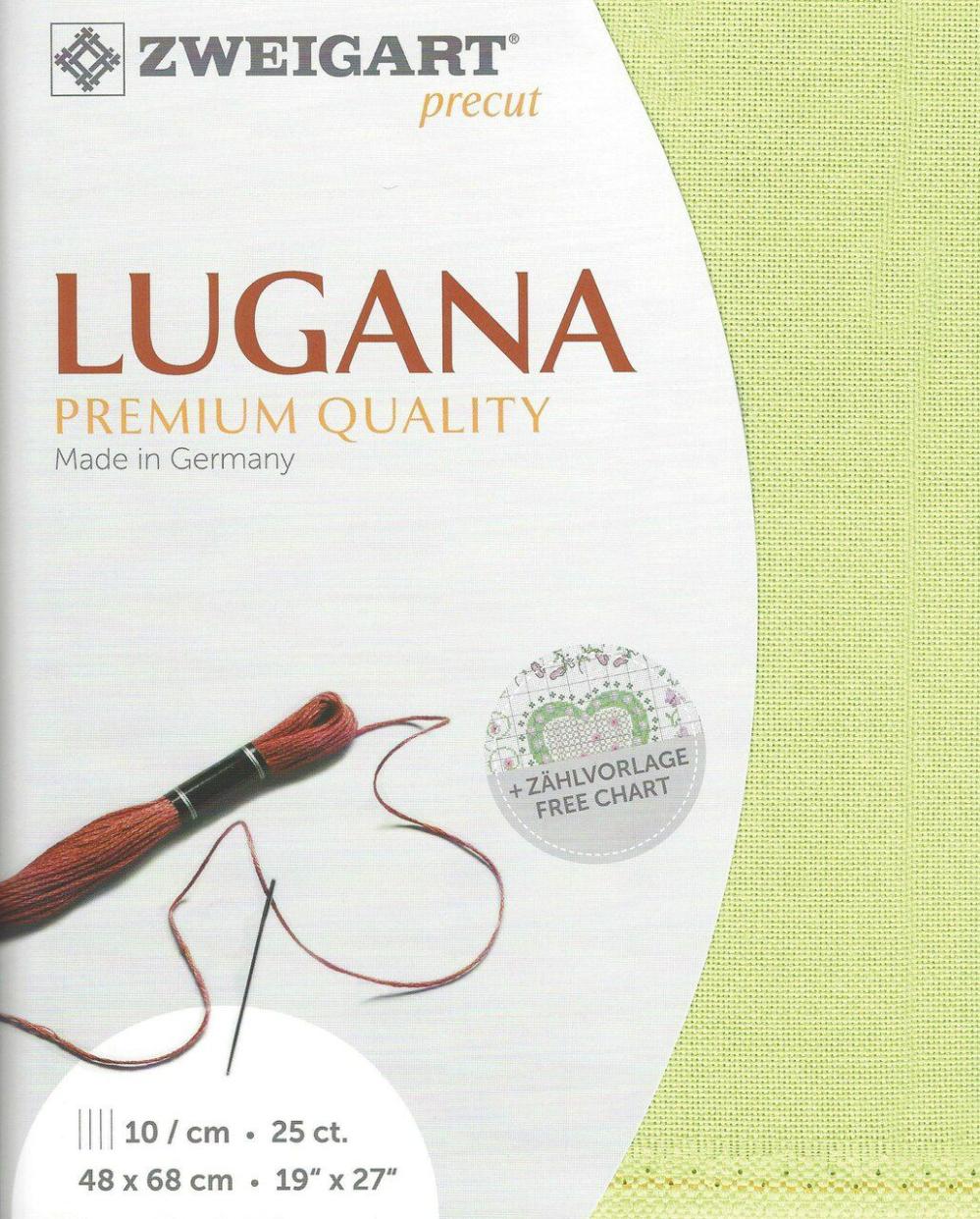 Precut Lugana 25 count Lime Green 3835/6140  |   Cloth & Canvas Cloth & Canvas Cloth & Canvas