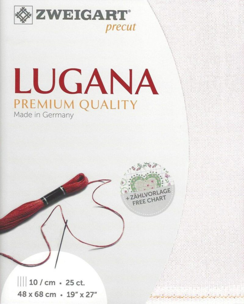 Precut Lugana 25 count Pale Rose 3835/443  |   Cloth & Canvas Cloth & Canvas Cloth & Canvas