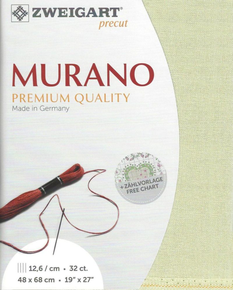 Precut  Murano 32 count Limestone/Pale Green 3984/6047  |   Cloth & Canvas Cloth & Canvas Cloth & Canvas