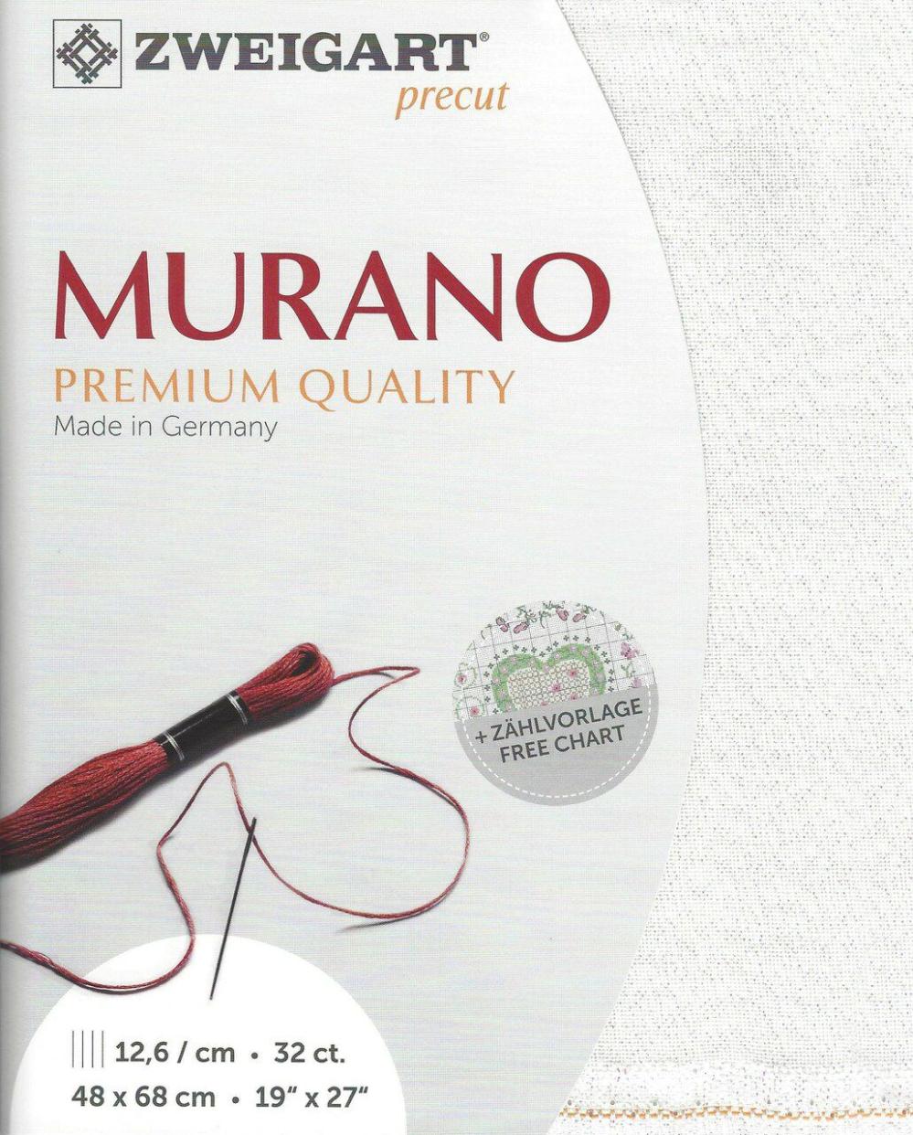 Precut Murano 32 count Pearl Flecked White 3984/11  |   Cloth & Canvas Cloth & Canvas Cloth & Canvas