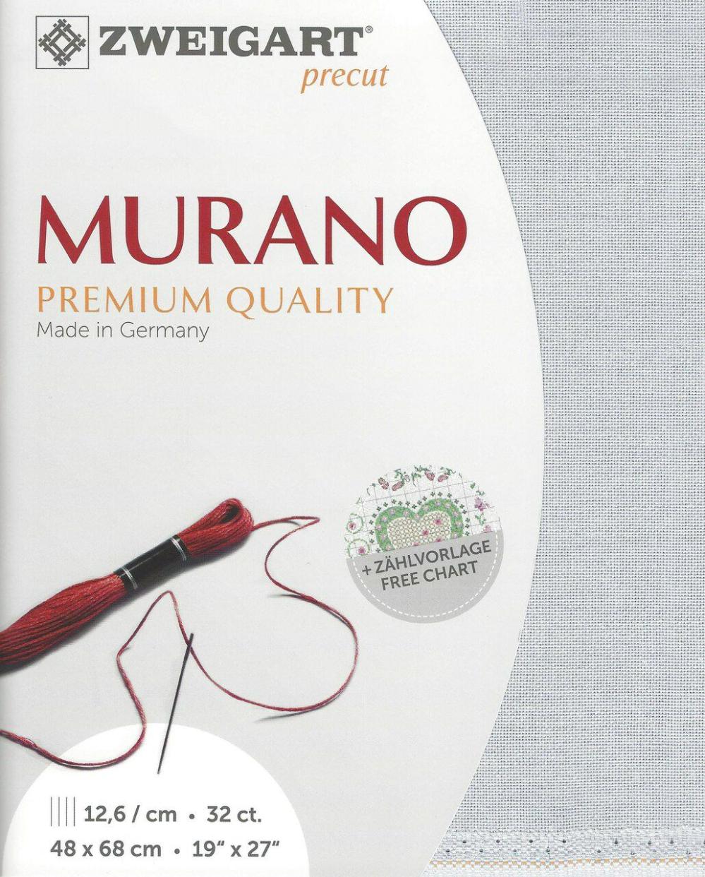 Precut Murano 32 count Pearl Gray 3984/705  |   Cloth & Canvas Cloth & Canvas Cloth & Canvas